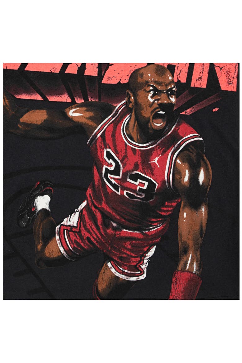 Kids' Air Jordan Slam Dunk Graphic T-Shirt, Alternate, color, OFF NOIR