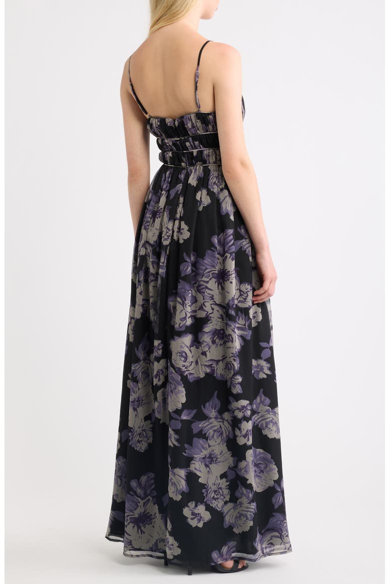 Inka Floral Maxi Dress, Alternate, color, BLACK FLORAL