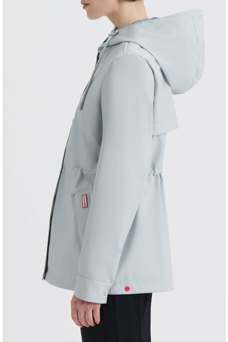 Abbey Short Rubberized Rain Jacket, Alternate, color, SILVER GREY