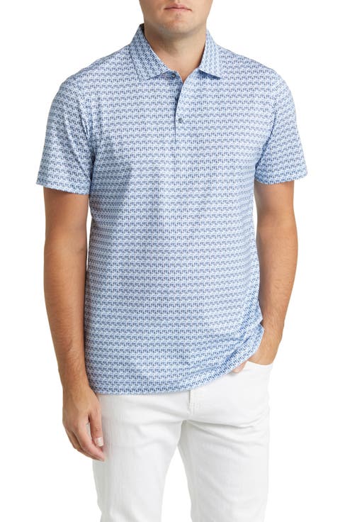 Victor OoohCotton® Pixel Print Polo