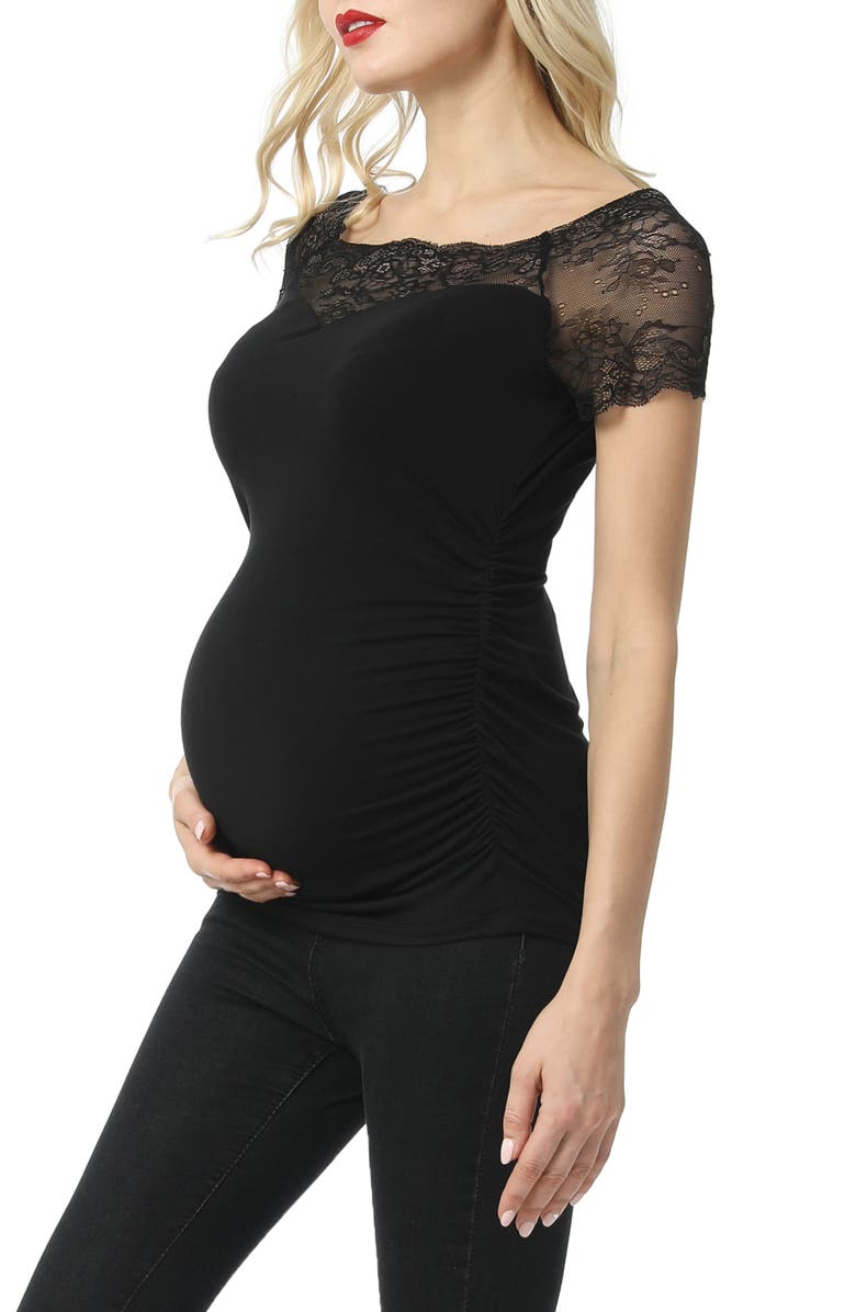 Kimi and Kai Valerie Lace Maternity Top, Alternate, color,