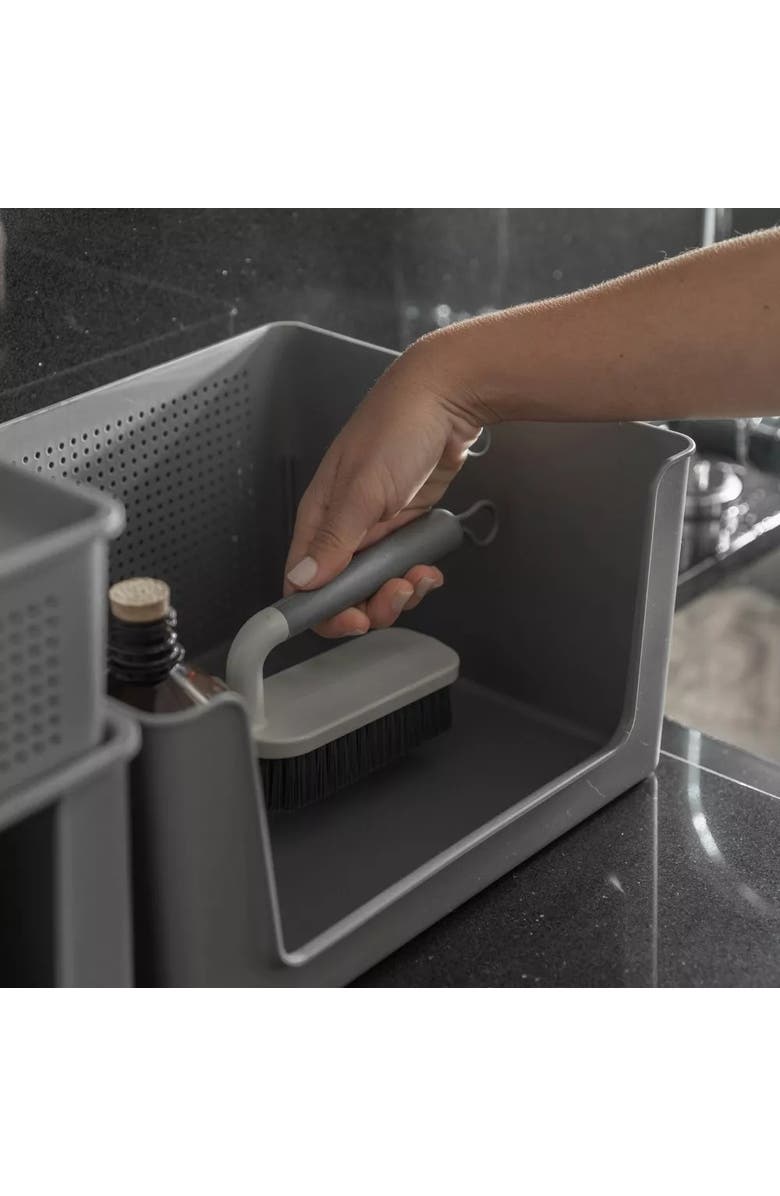 OU All Purpose Heavy Duty Ergonomic Scrub Brush, Alternate, color, White