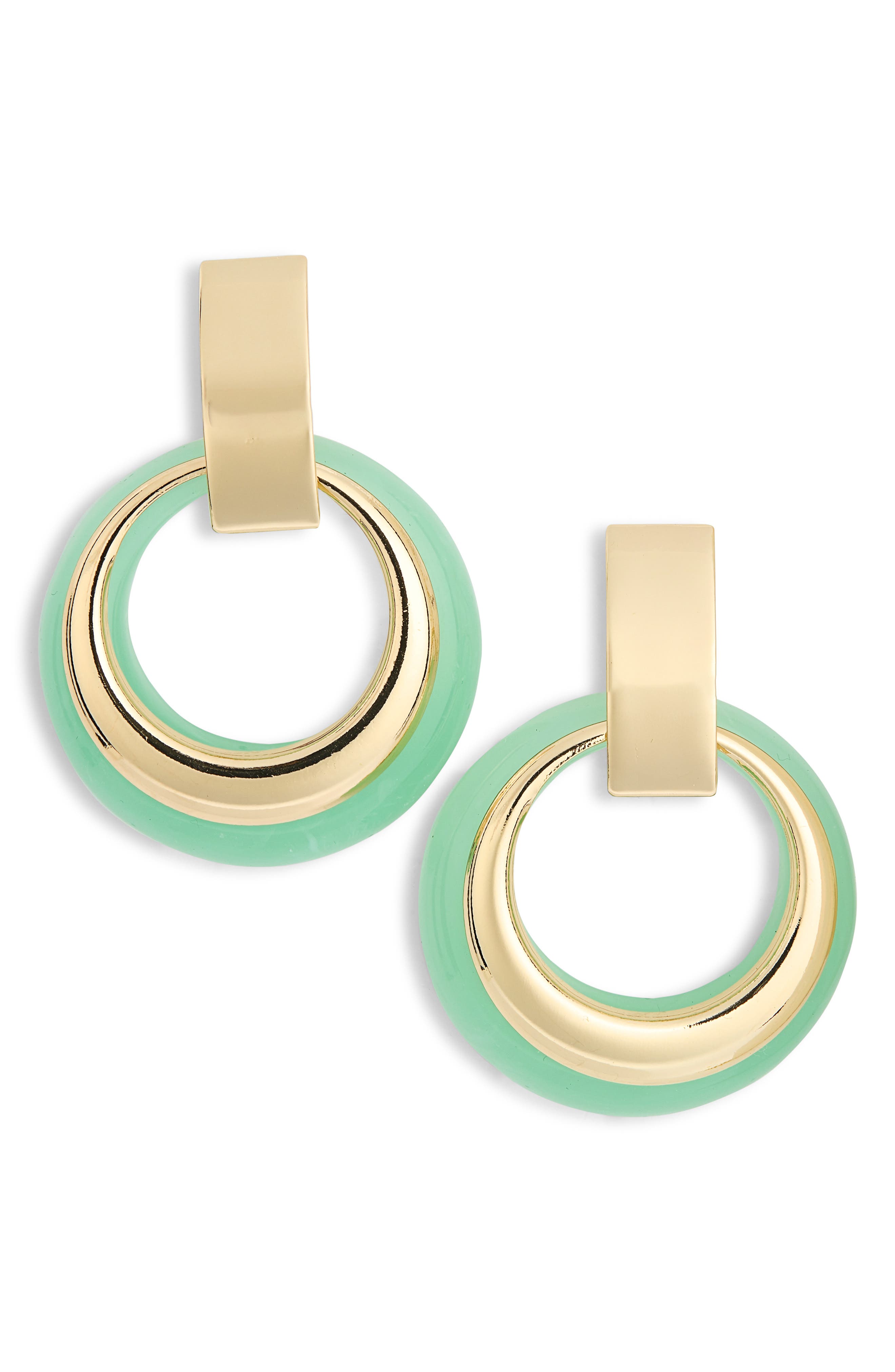 NATASHA Resin Hoop Ring Drop Earrings