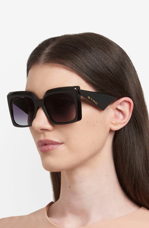 Etro 57mm Square Sunglasses In Black