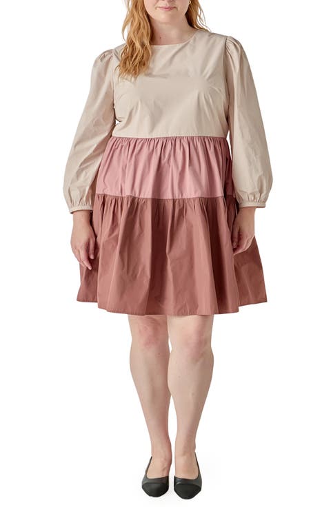Colorblock Tiered Minidress