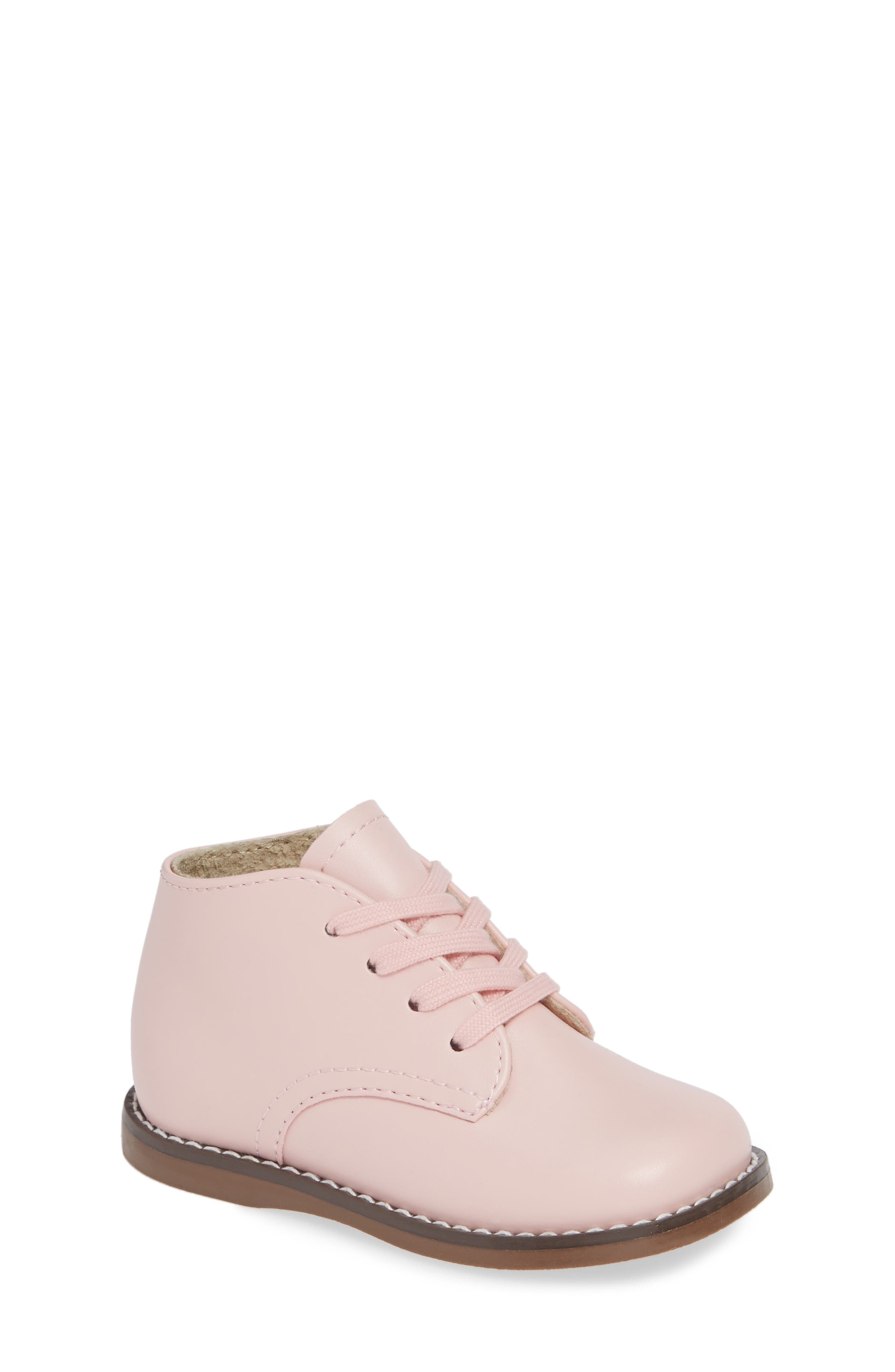 Footmates Tina Lace-Up Bootie, Main, color, Pink