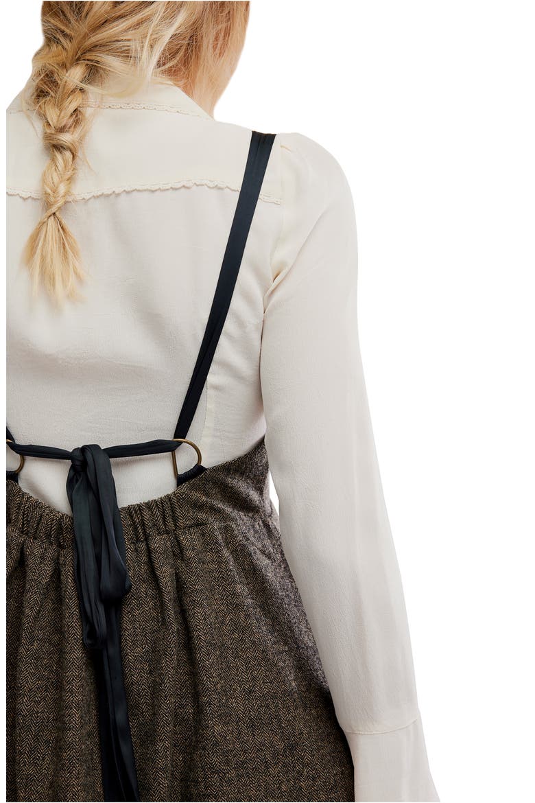 Cyd Empire Waist Minidress, Alternate, color, ESPRESSO COMBO