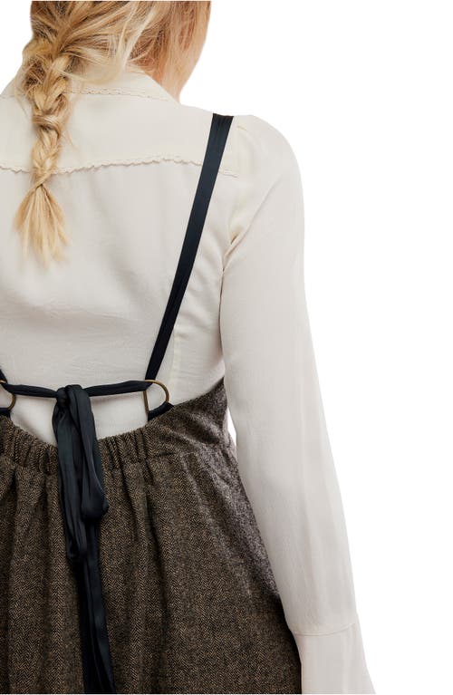 Free People Cyd Empire Waist Minidress In Multi