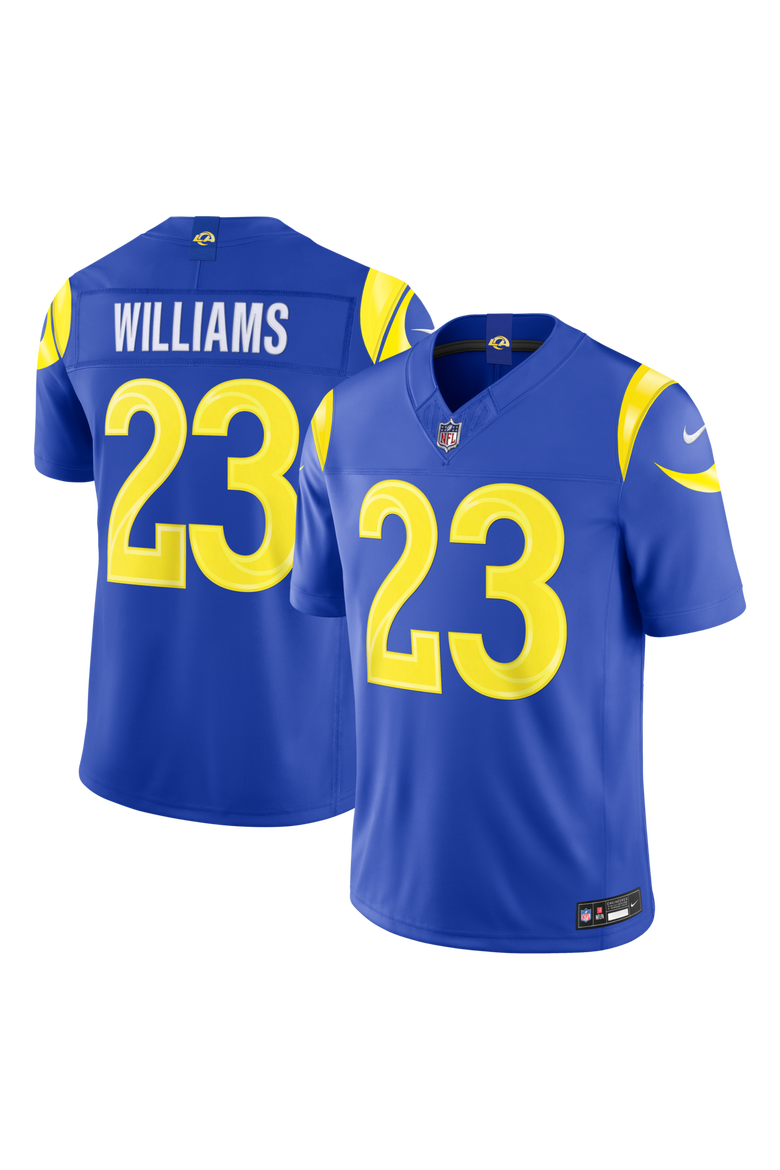 Men's Nike Kyren Williams Royal Los Angeles Rams Team Vapor F.U.S.E. Stitched Limited Jersey, Main, color, Royal