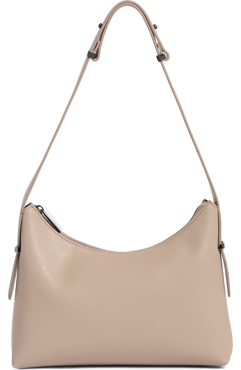 BCBG Metal Keeper Strap Shoulder Bag, Main, color, Taupe
