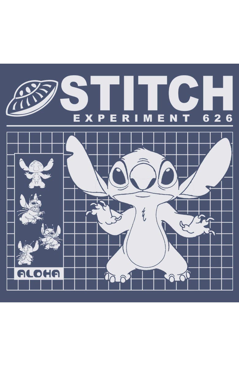 Lilo & Stitch Men's Lilo & Stitch Experiment 626 Graph Graphic T-Shirt, Alternate, color, Navy Blue