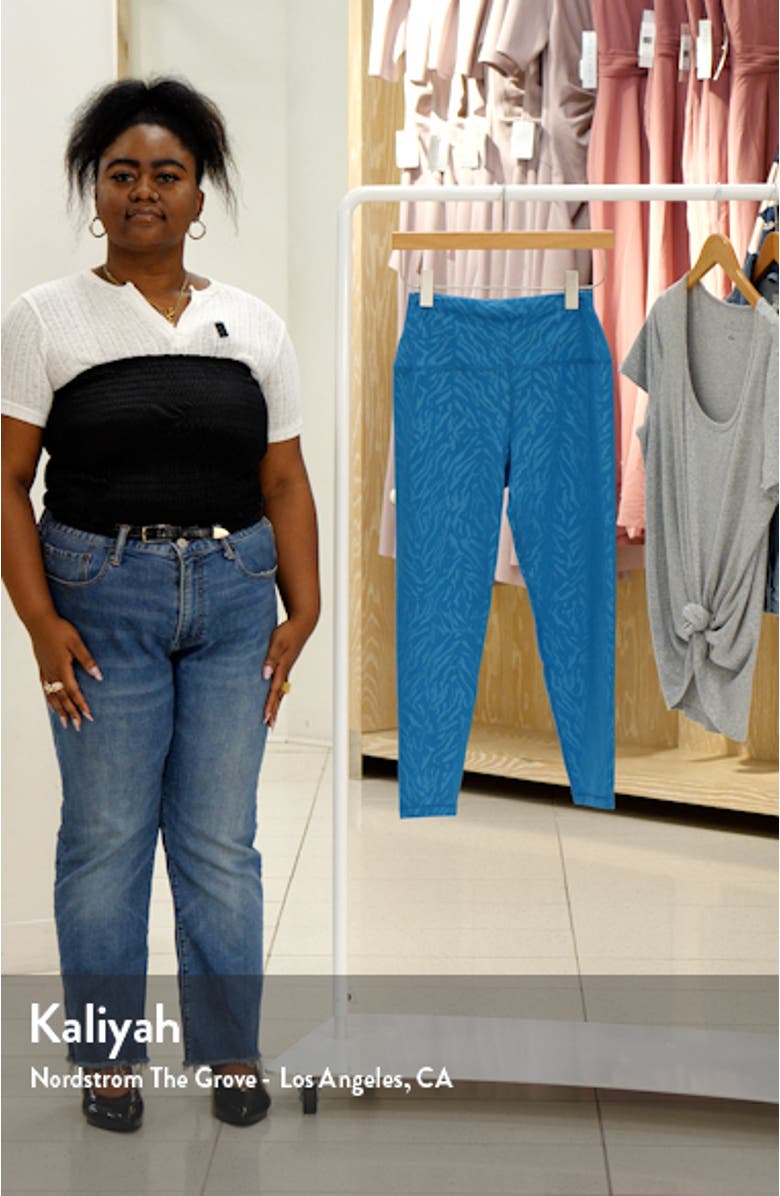 All Day High Waist Embossed Leggings, sales video thumbnail
