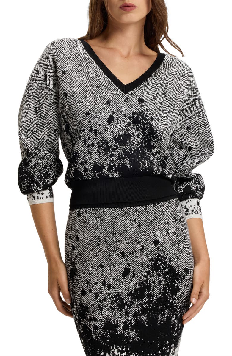 BOSS Forandina Sweater, Main, color, Splatter Ombre