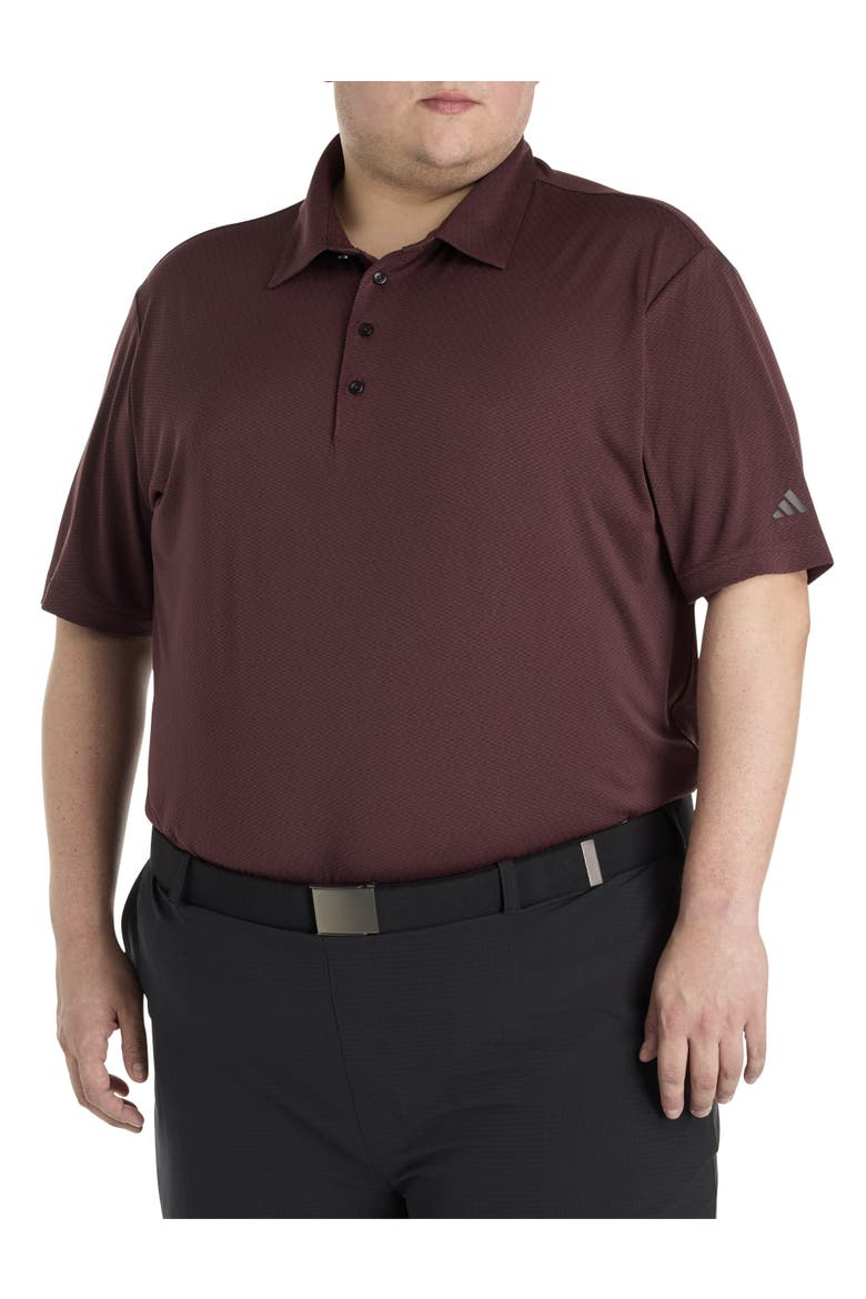 Big & Tall Ultimate 365 Textured Polo Shirt, Main, color, AURORA RUBY