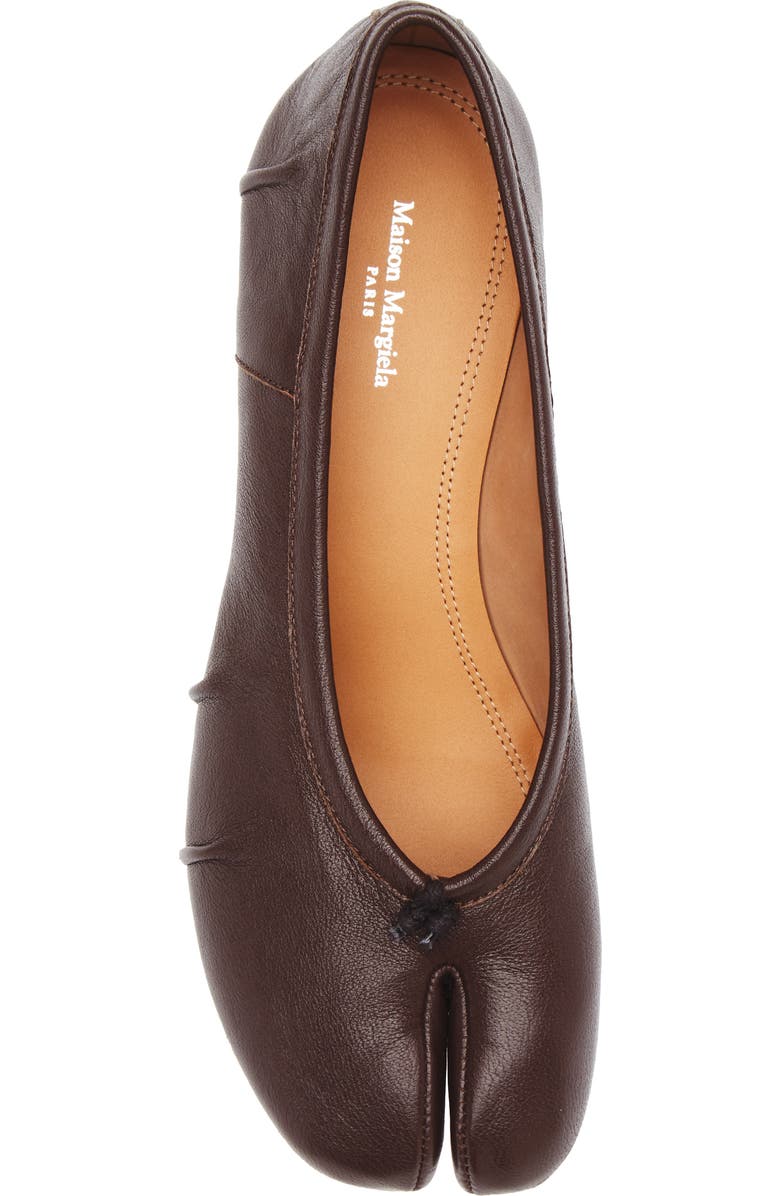 Maison Margiela Tabi Ballerina Pump, Alternate, color, Moka