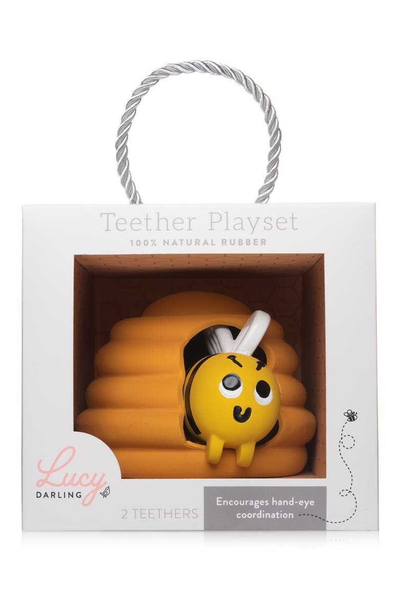 Teether Toy Playset, Main, color, ORANGE