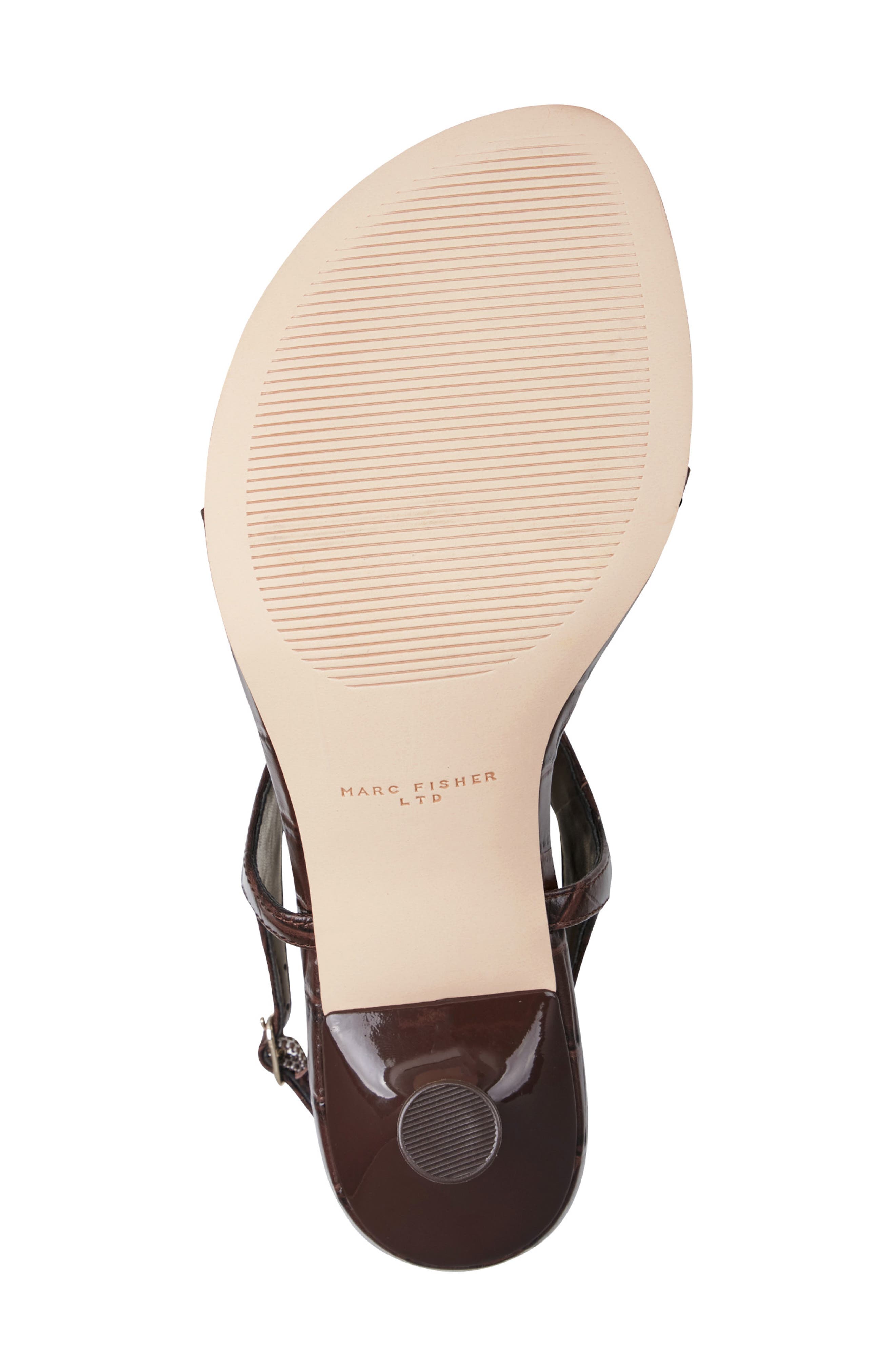 Marc Fisher LTD Pelysa Ankle Strap Sandal, Alternate, color, Dbr01