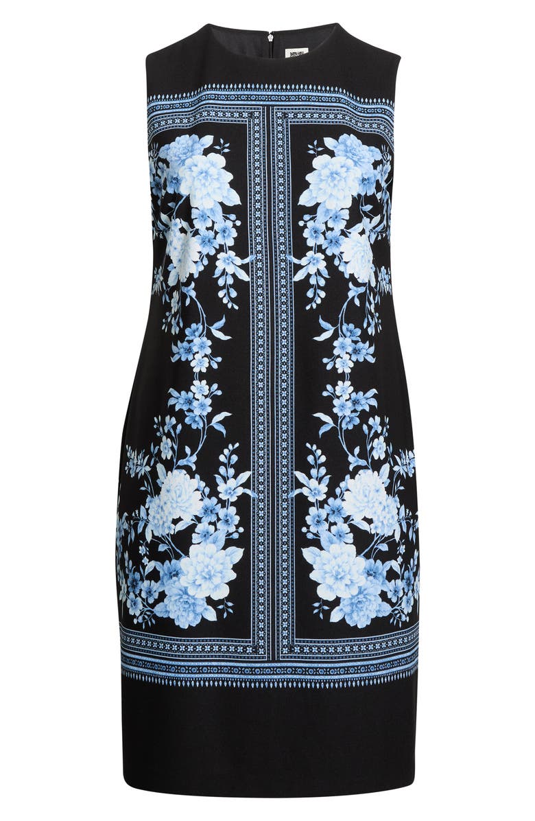 Anne Klein Print Sleeveless Sheath Dress, Alternate, color, Anne Black Multi