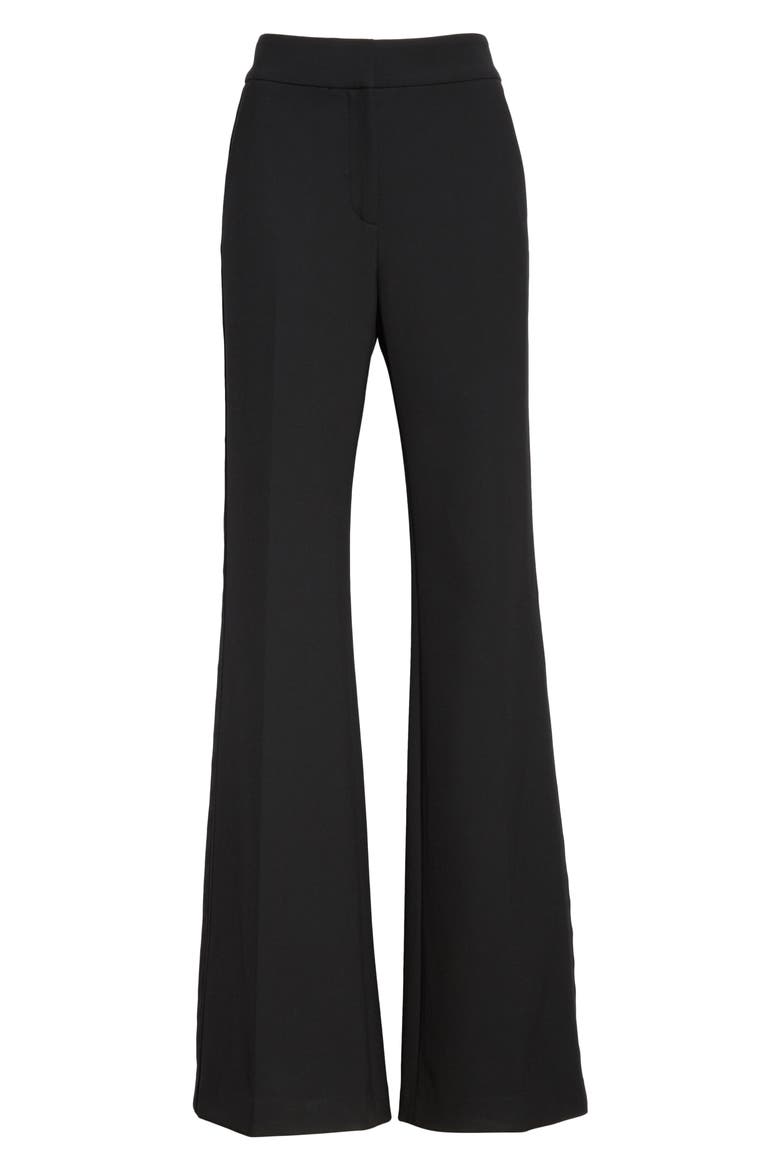 Lebone Tuxedo Stripe Wide Leg Pants, Alternate, color, BLACK