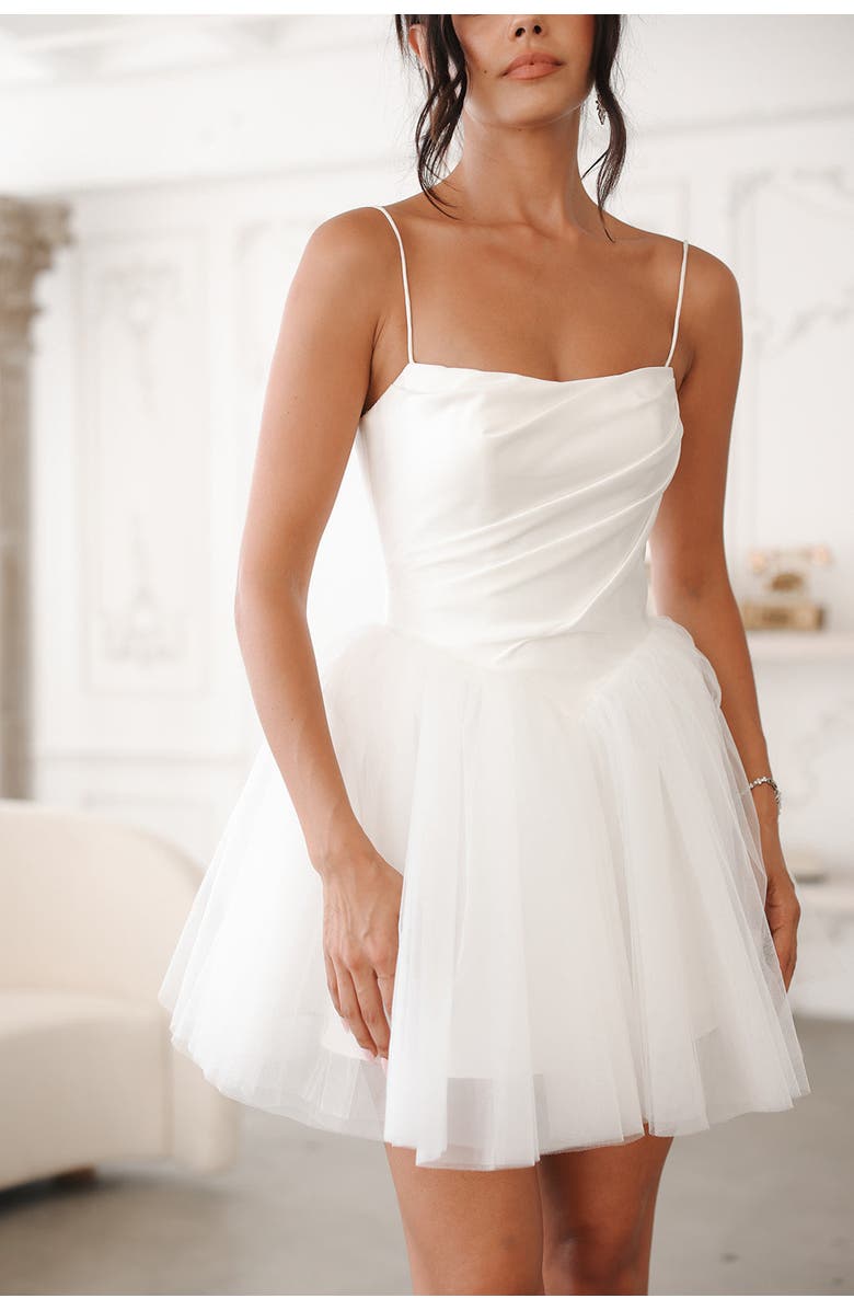 Untamed Petals Sylvie Mini Dress, Alternate, color, Ivory