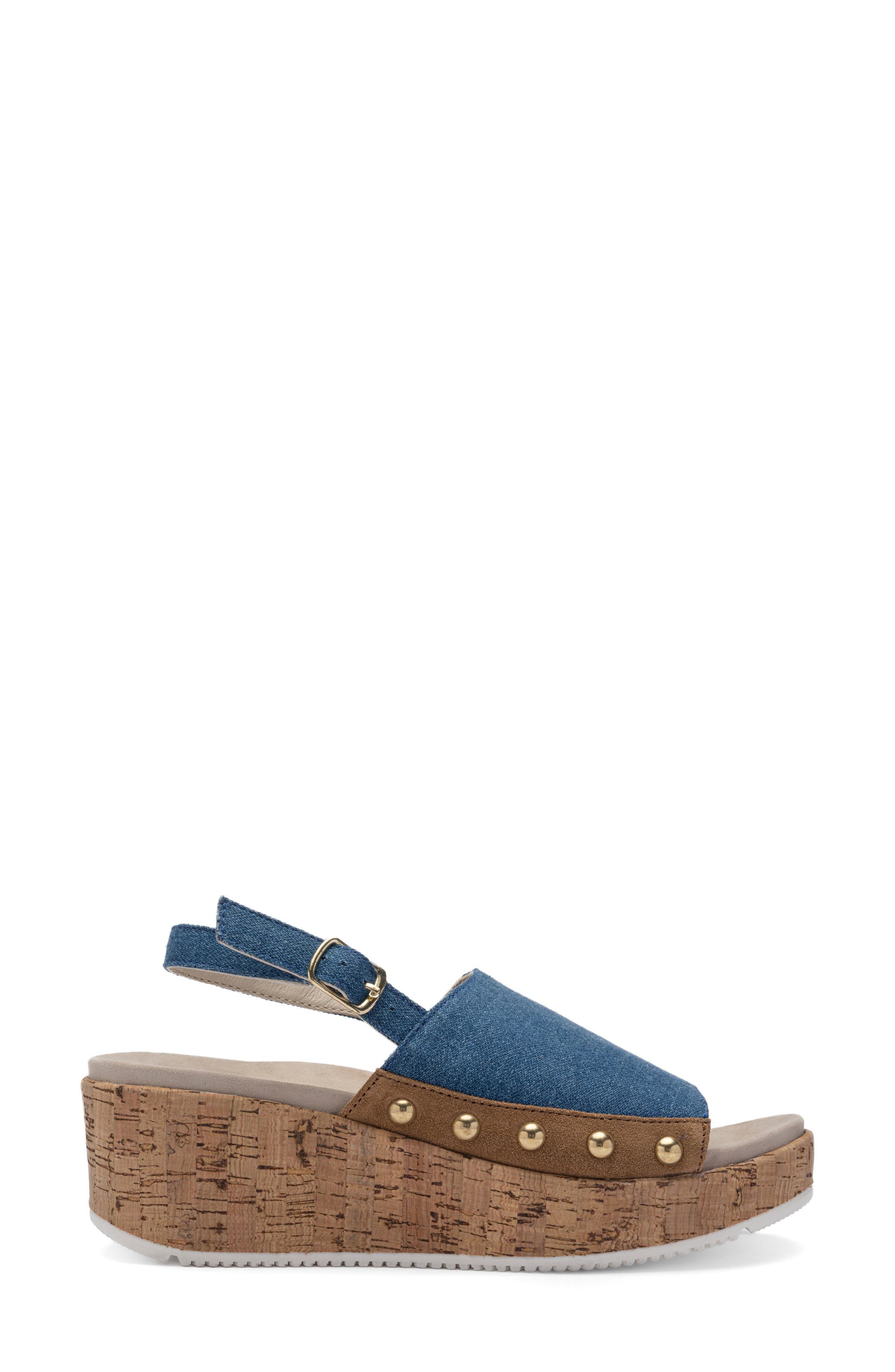 Raelis Slingback Wedge, Alternate, color, BLUE