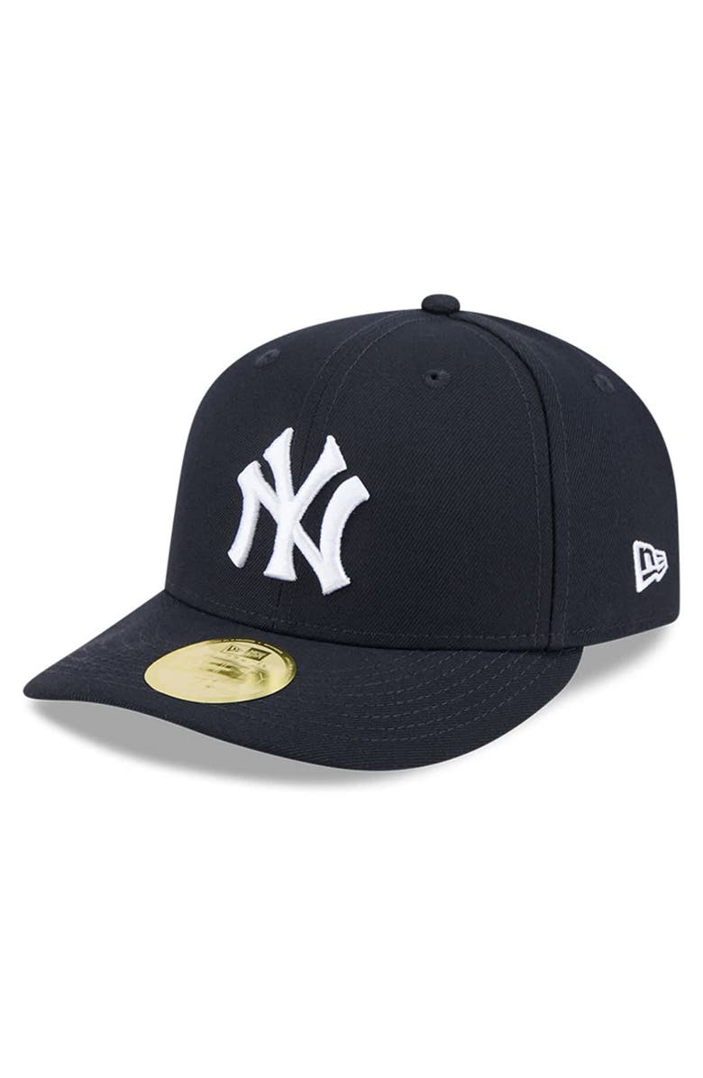 New Era Men's New Era Navy New York Yankees Baseball Hall of Fame 59FIFTY Low Profile Fitted Hat, Alternate, color,