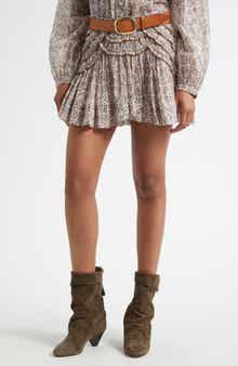 Isabel Marant Étoile Ceola Ruffle Cotton Miniskirt