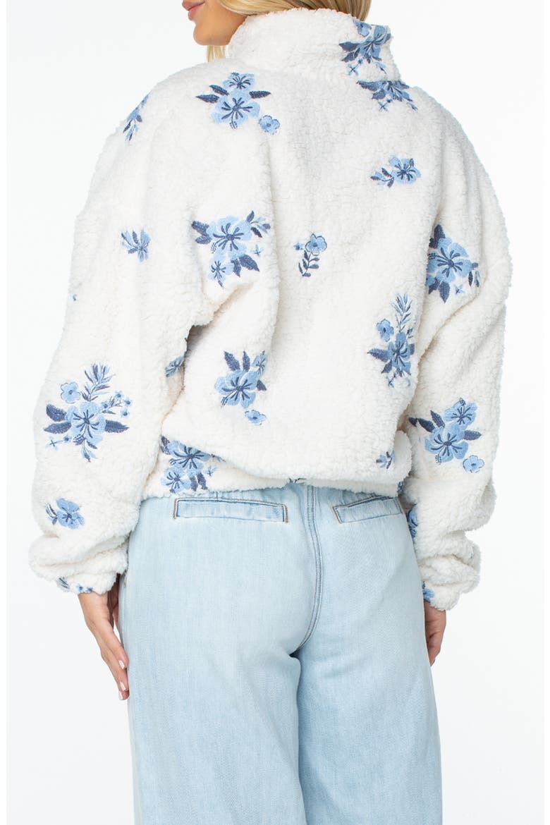 Embroidered High Pile Fleece Jacket, Alternate, color, WILD WIND