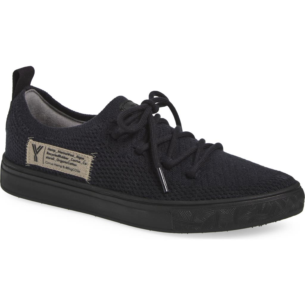 Yy Nation Cirrus Hemp & Wool Low Top Sneaker In Black