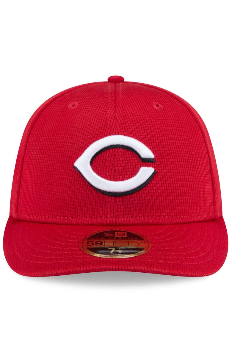 New Era Men's New Era Red Cincinnati Reds 2025 Spring Training Low Profile 59FIFTY Fitted Hat, Alternate, color, Red
