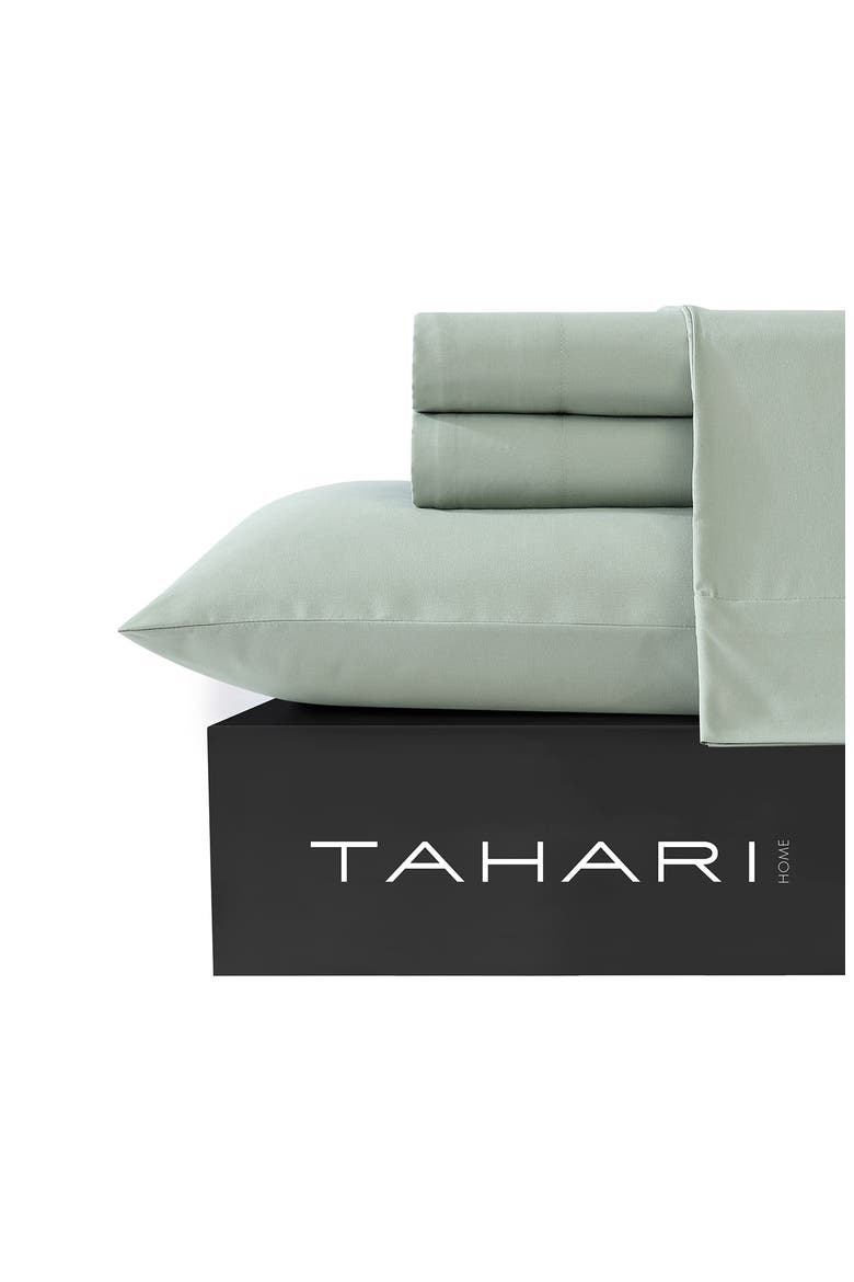 Solid 6-Piece Queen Sheet Set, Alternate, color, DESERT SAGE