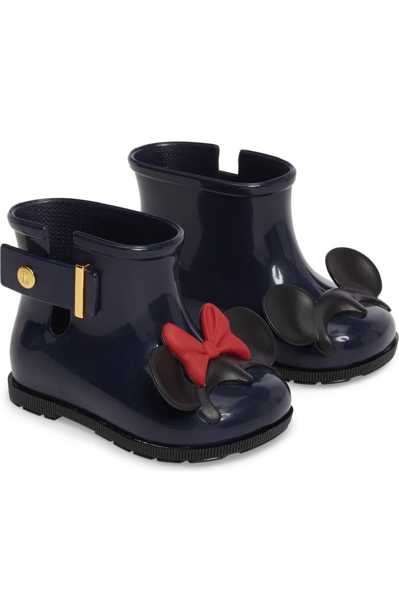 Melissa Mini Melissa Sugar Rain Disney Twins Waterproof Bootie, Main, color,
