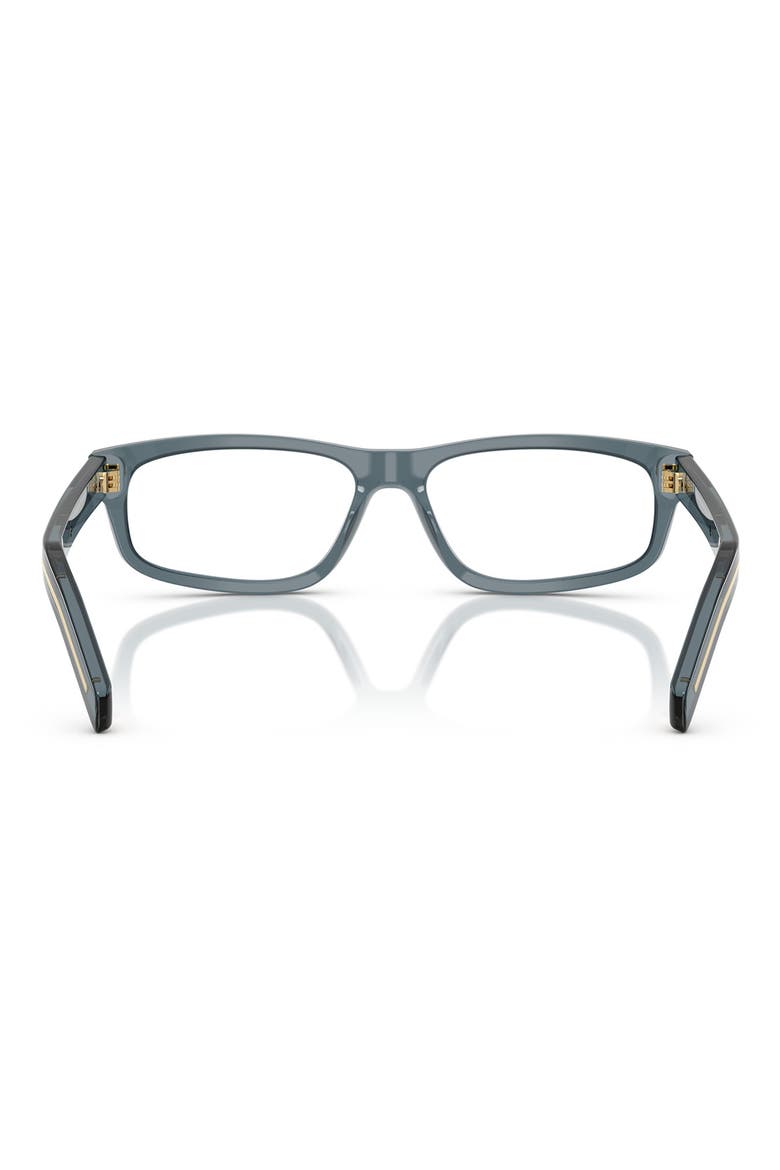 57mm Rectangular Optical Glasses, Alternate, color, BLUE