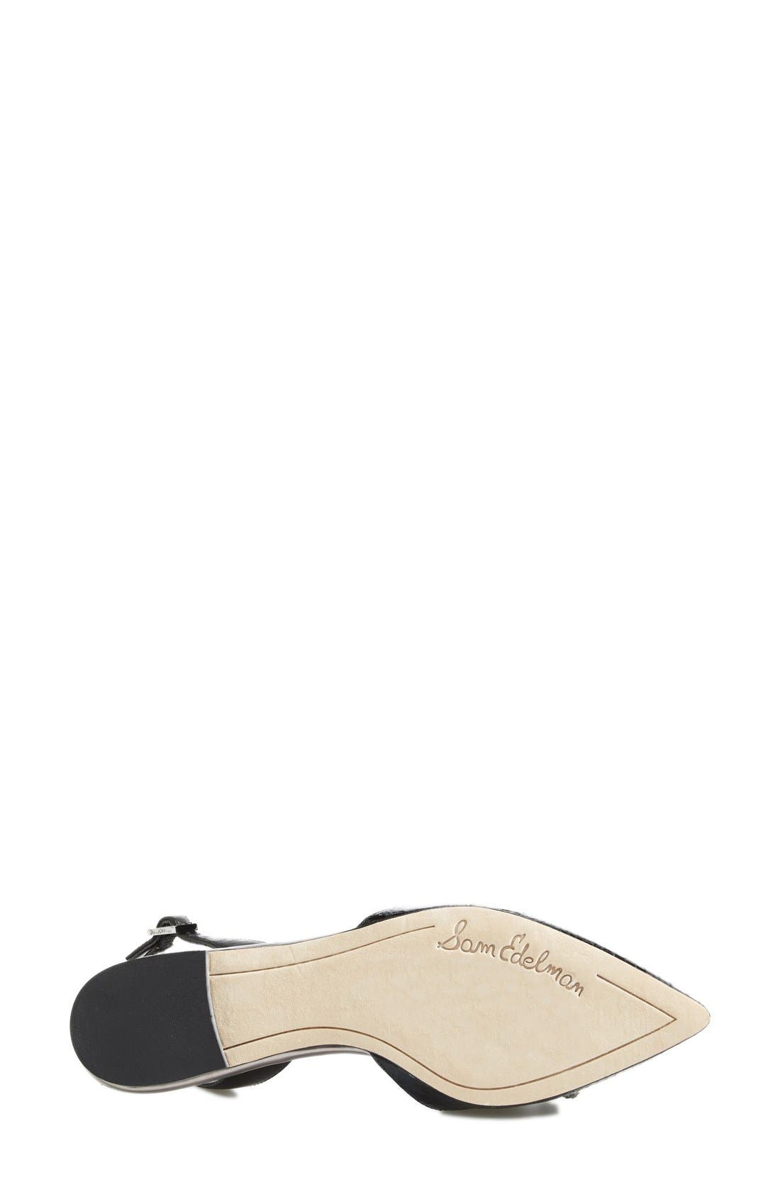 Sam Edelman 'Reece' Slingback Pointy Toe Flat, Alternate, color, 