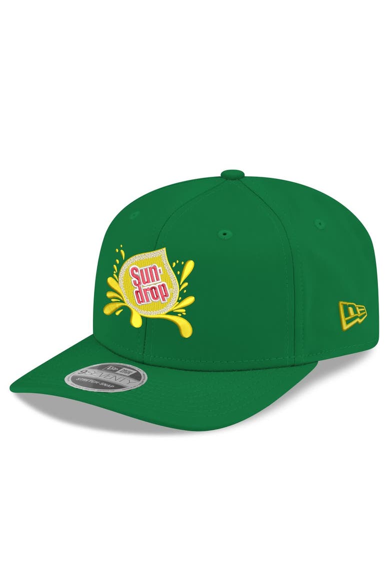 Men's New Era  Green Dale Earnhardt Jr. Sun Drop 9SEVENTY Stretch-Snap Hat, Alternate, color, Green