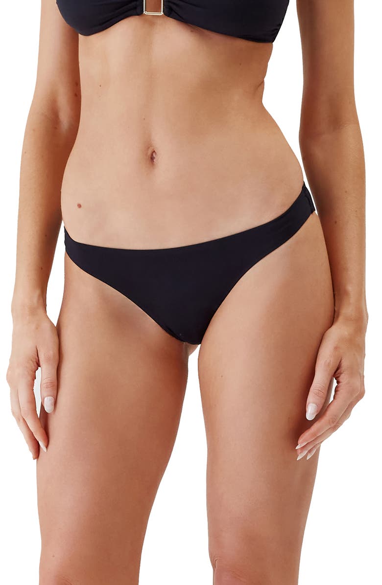 Melissa Odabash Barcelona Core Bikini Bottoms, Main, color, Black