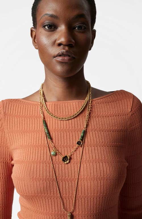 Shop & Other Stories Tobie Rib Top In Orange Medium Dusty