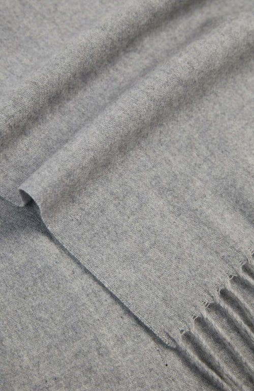 Gobi Mongolian Cashmere Cashmere Fringed Scarf In Vapor Blue