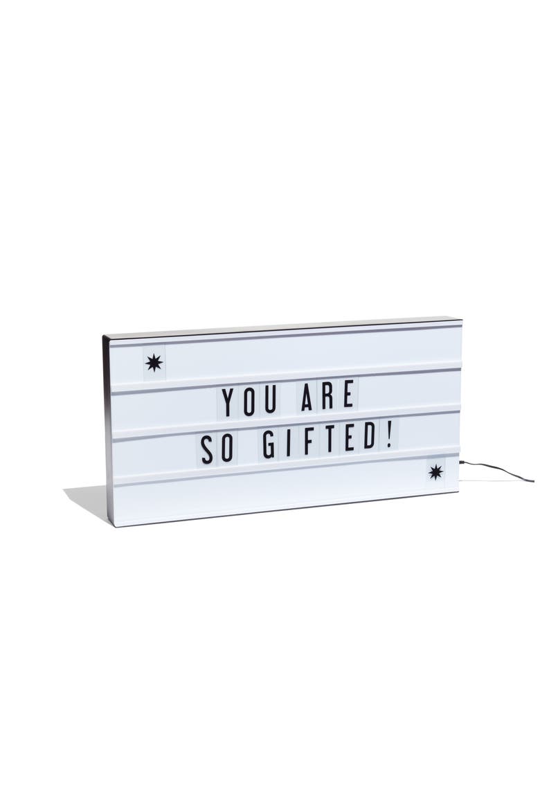 Amped & Co. Marquee Color Changing Cinema Lightbox, Main, color, NONE