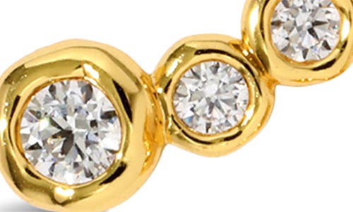 Alexis Bittar Asterales Cubic Zirconia Bar Earrings In Gold