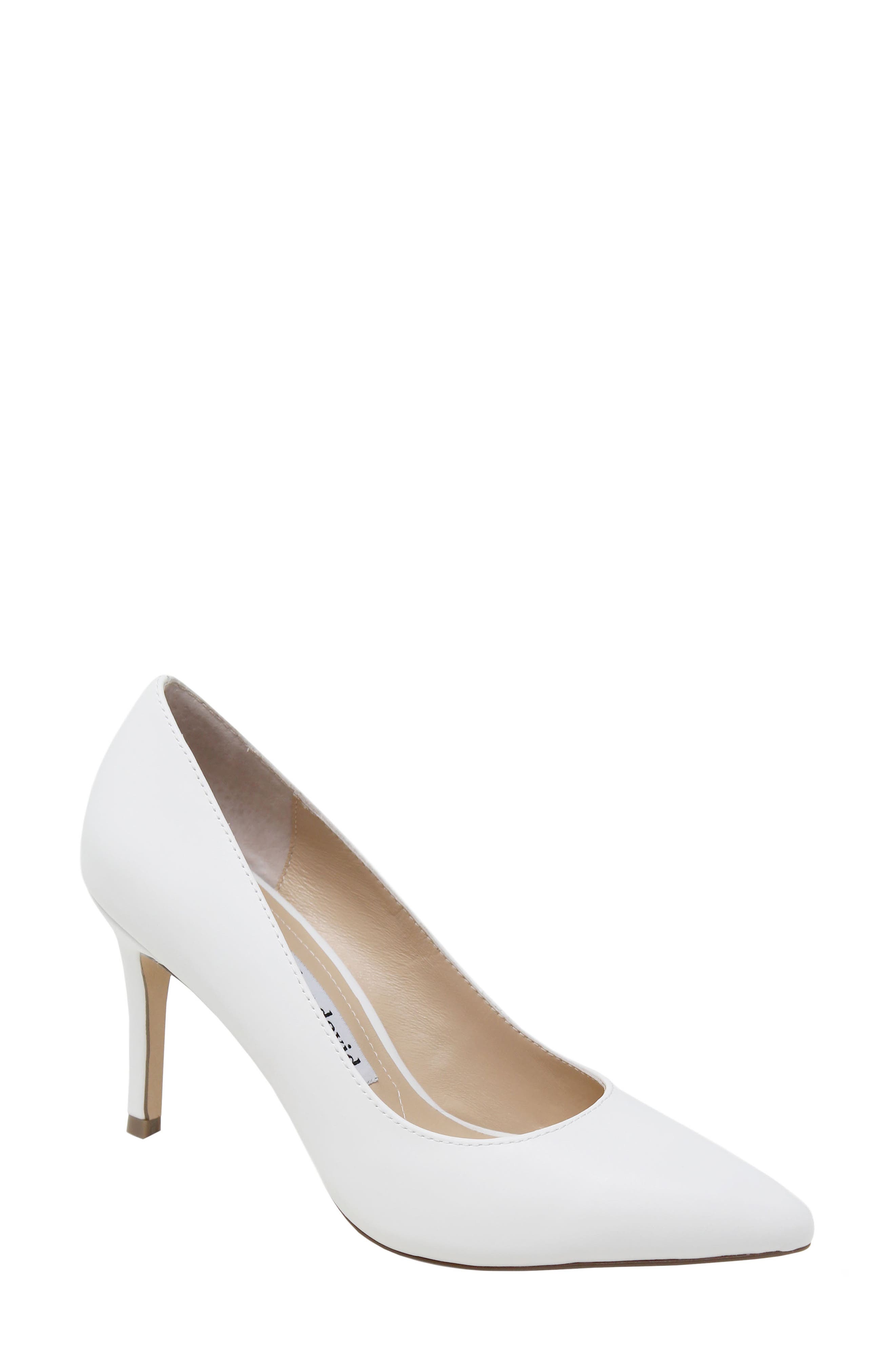 Vibe Pointed Toe Pump, Main, color, WHITE LEATHER