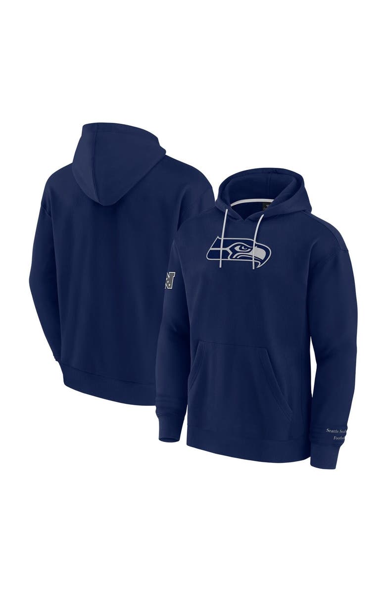 FANATICS Men's Fanatics College Navy Seattle Seahawks Elements Pace Pullover Hoodie, Alternate, color, College Navy