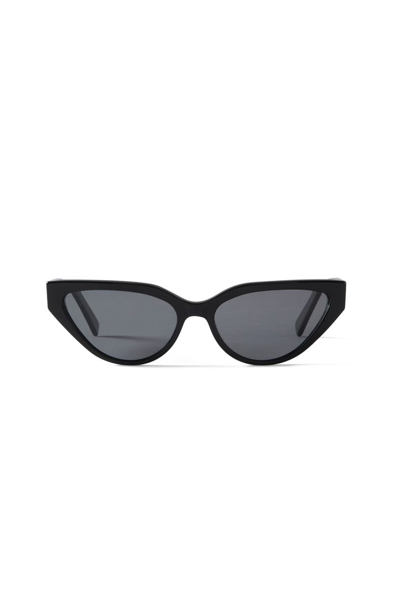 French Kiwis Eyewear Nikki Sunglasses, Main, color, Black