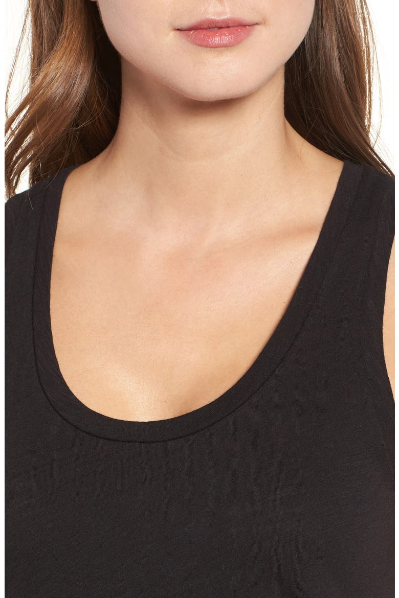 Whisper Cotton Tank, Alternate, color, TRUE BLACK