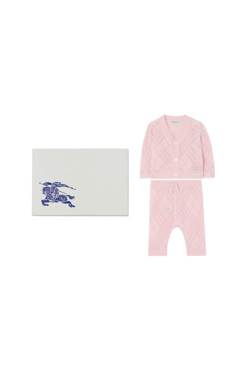 Check Cashmere Two-piece Set