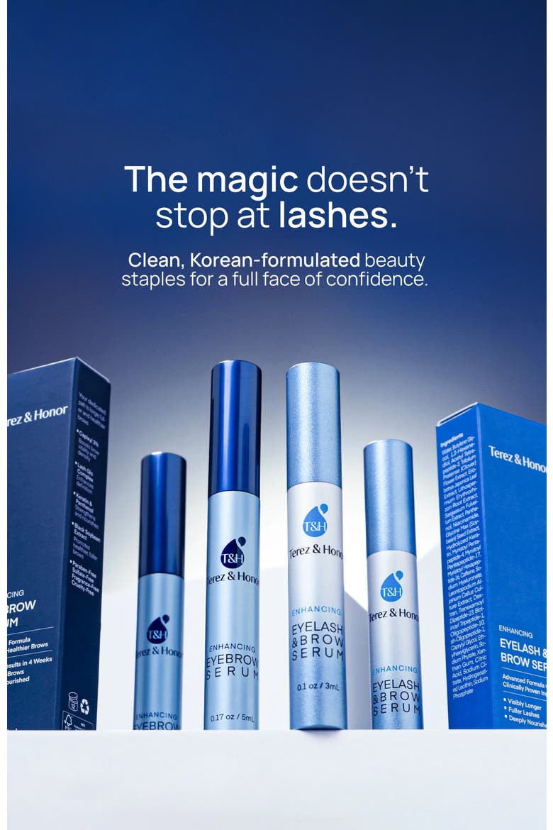 Enhancing Eyelash and Brow Serum, Alternate, color, Blue, White