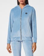 PHILIPP PLEIN Hoodie Sweatjacket With Crystals Women