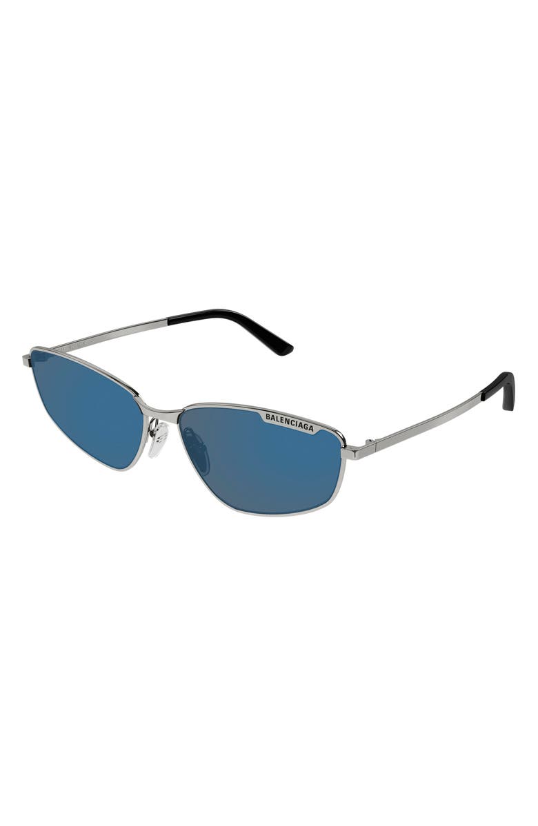 Balenciaga 60mm Oval Sunglasses, Alternate, color,