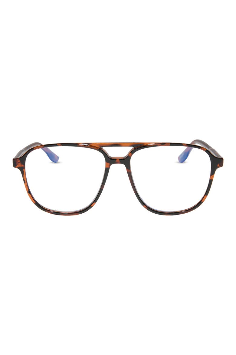 Taylor 55mm Aviator Reading Glasses, Main, color, DARK TORTOISE