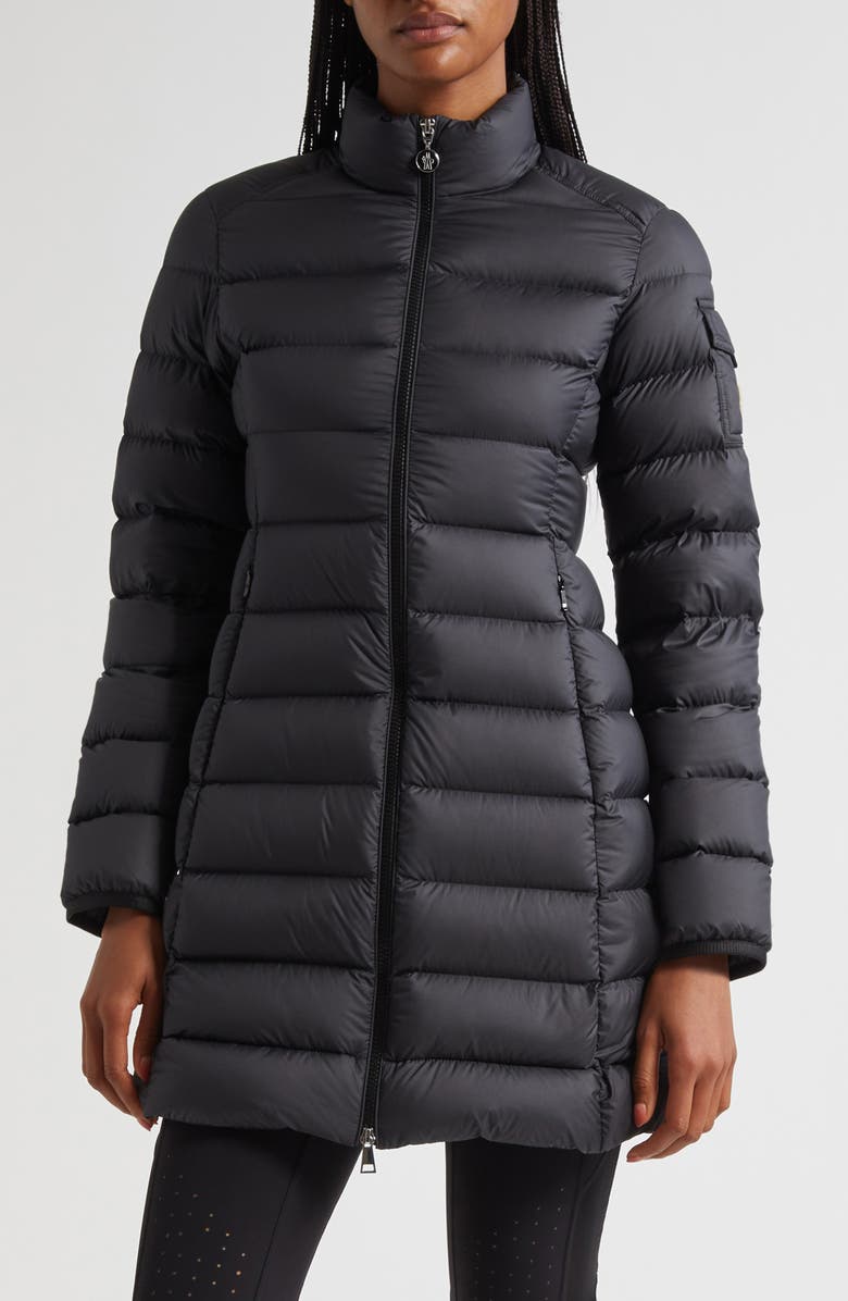 Moncler Igesse Down Puffer Coat, Main, color, Black